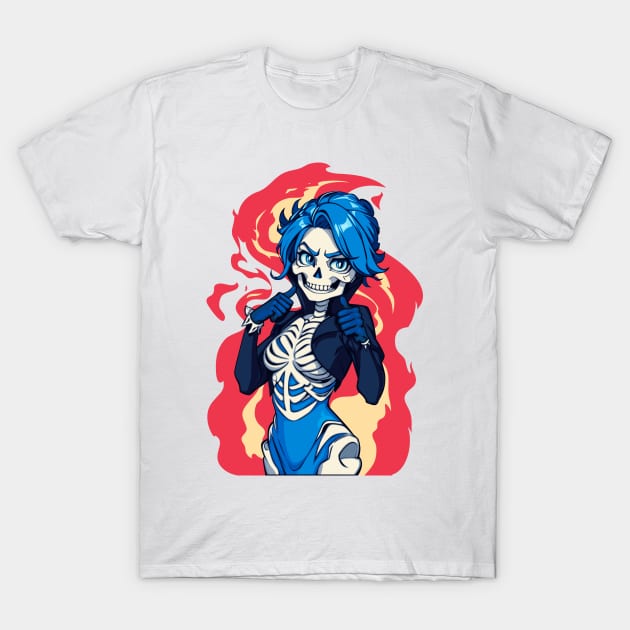 Skeleton girl. T-Shirt by art object